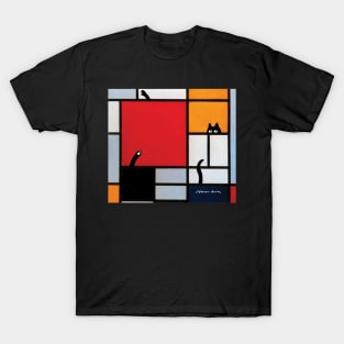 abstract art plus cat T-Shirt